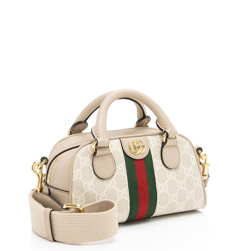 Gucci GG Supreme Ophidia Mini Satchel (SHF-l8wX40)