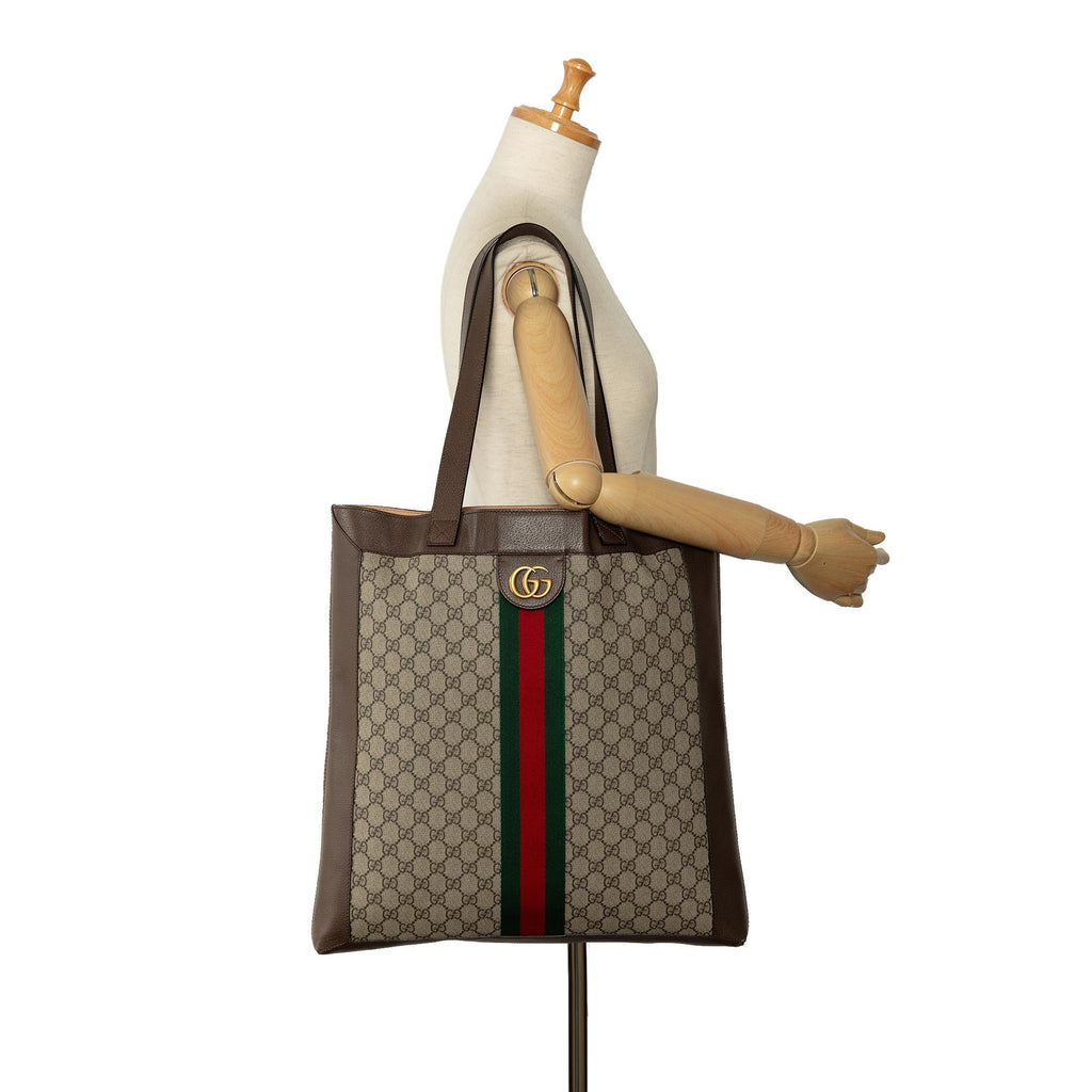 Gucci GG Supreme Ophidia Tote (SHG-n2Y8AL)