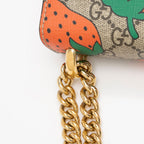 Gucci GG Supreme Strawberry Padlock Small Shoulder Bag (SHF-fvXtPX)