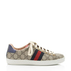 Gucci GG Supreme Web Ace Sneakers - Size 8 / 38 (SHF-XvU2I0)