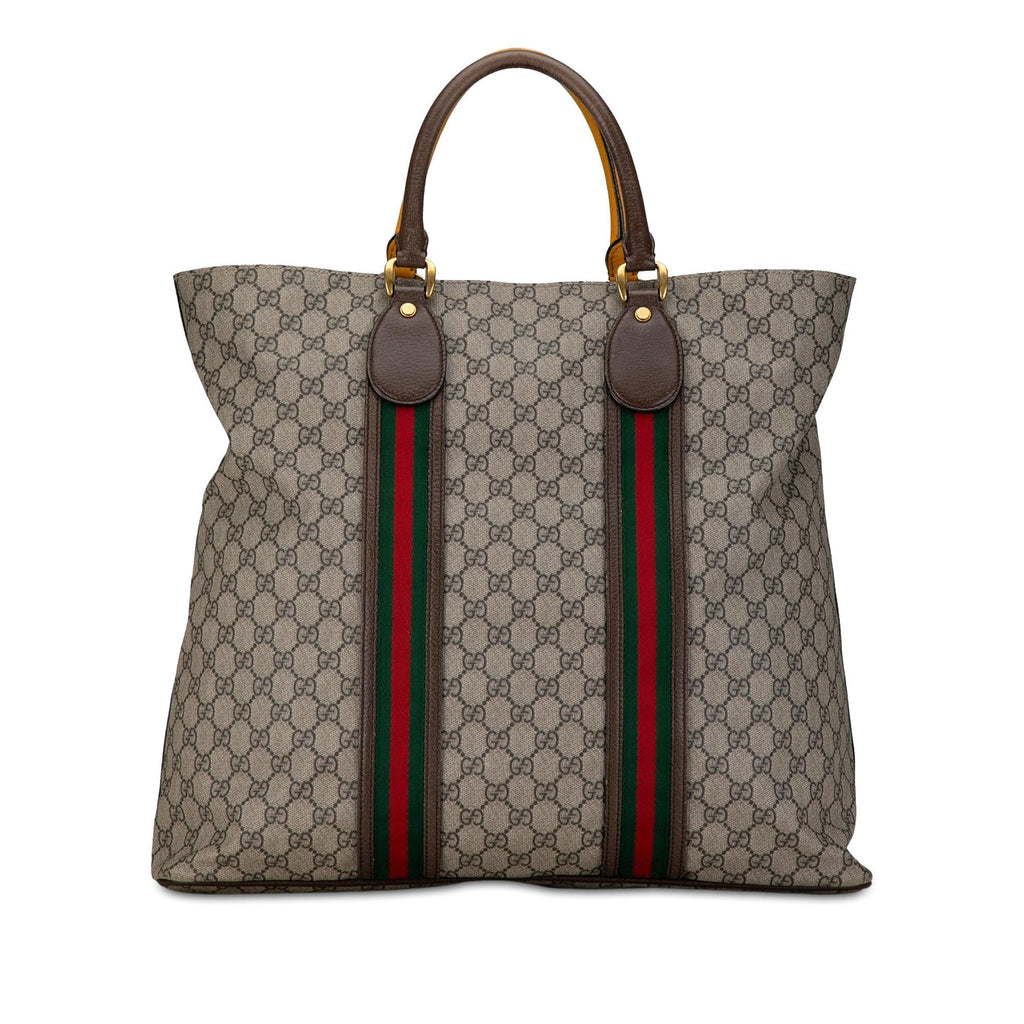 Gucci GG Supreme Web Neo Vintage Tote (SHG-RJcrmh)