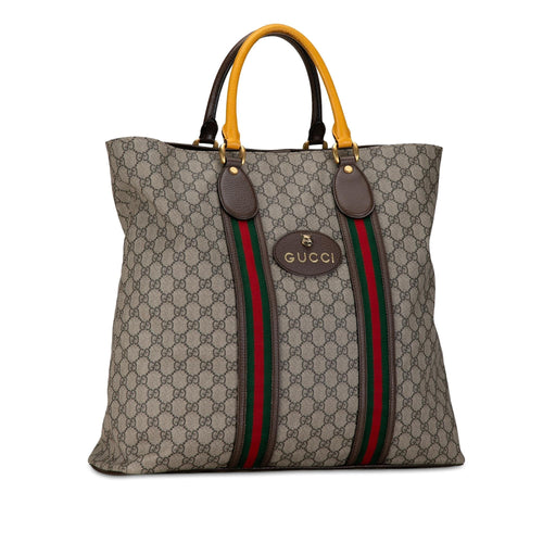 Gucci GG Supreme Web Neo Vintage Tote (SHG-RJcrmh)