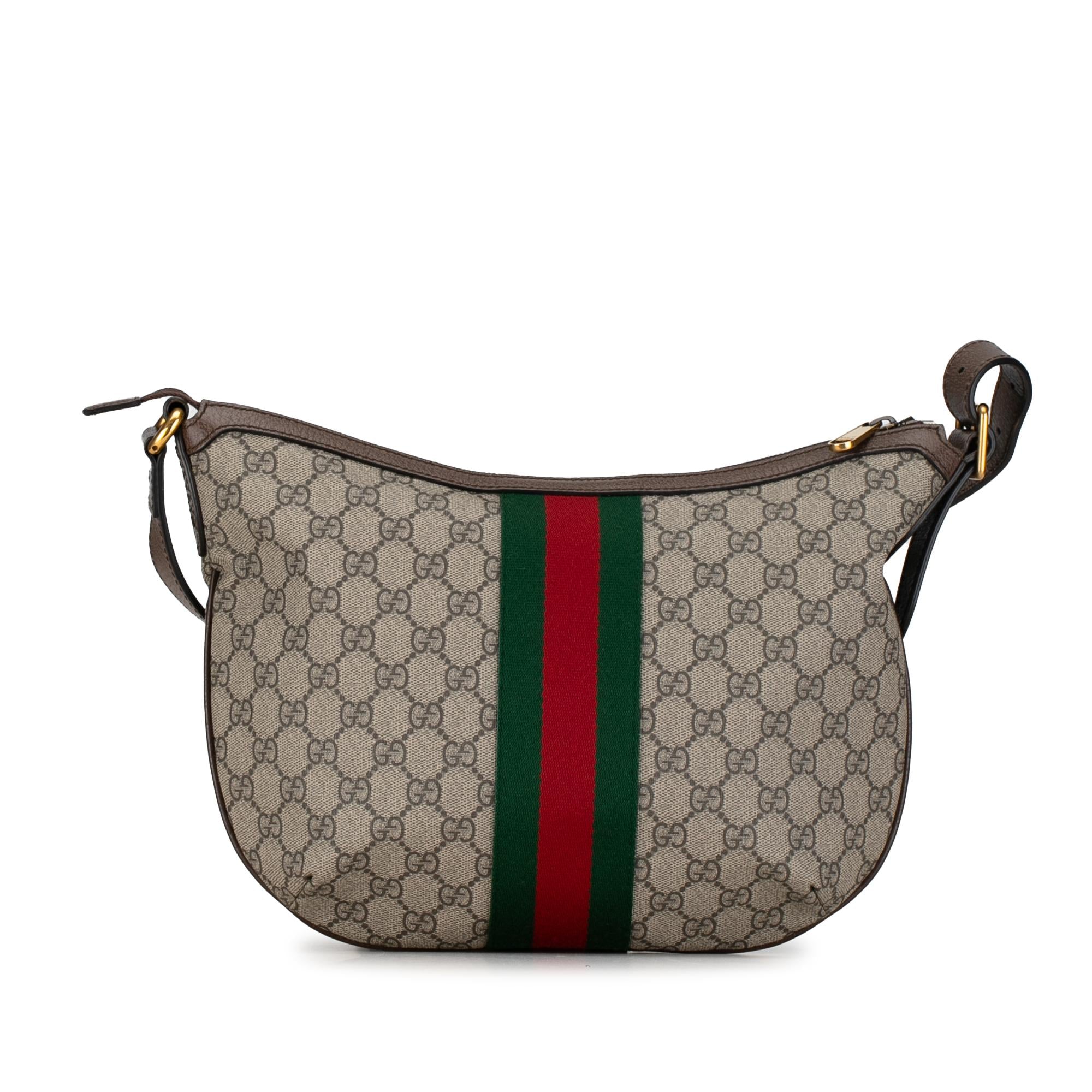 Gucci GG Supreme Web Ophidia Half Moon (SHG-VcvqlC)