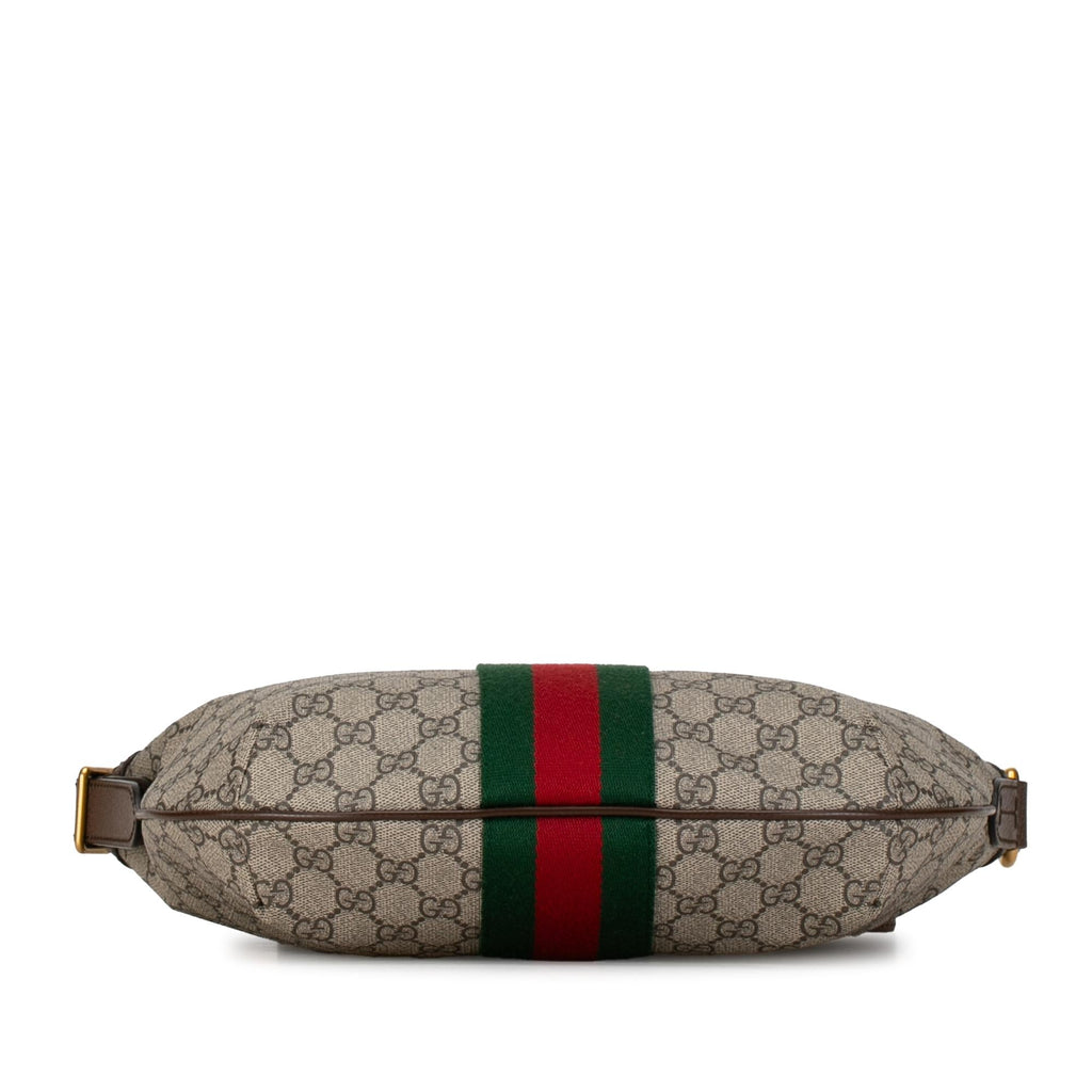 Gucci GG Supreme Web Ophidia Half Moon (SHG-VcvqlC)