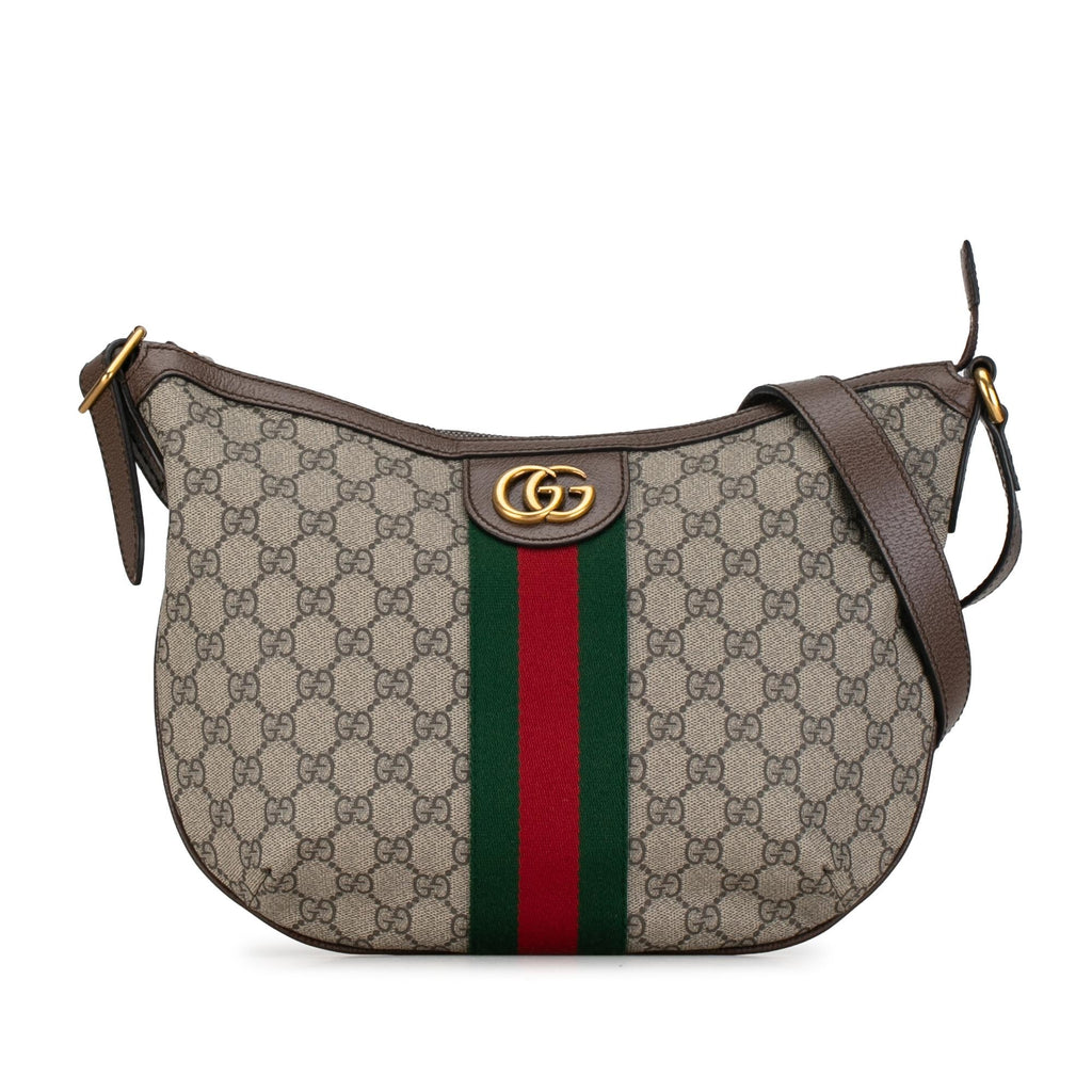 Gucci GG Supreme Web Ophidia Half Moon (SHG-VcvqlC)