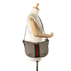 Gucci GG Supreme Web Ophidia Half Moon (SHG-VcvqlC)