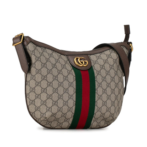 Gucci GG Supreme Web Ophidia Half Moon (SHG-VcvqlC)