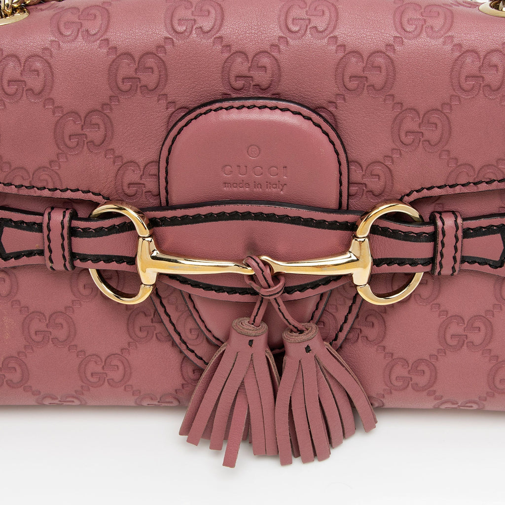 Gucci Guccissima Leather Emily Shoulder Bag (SHF-HfduD6)