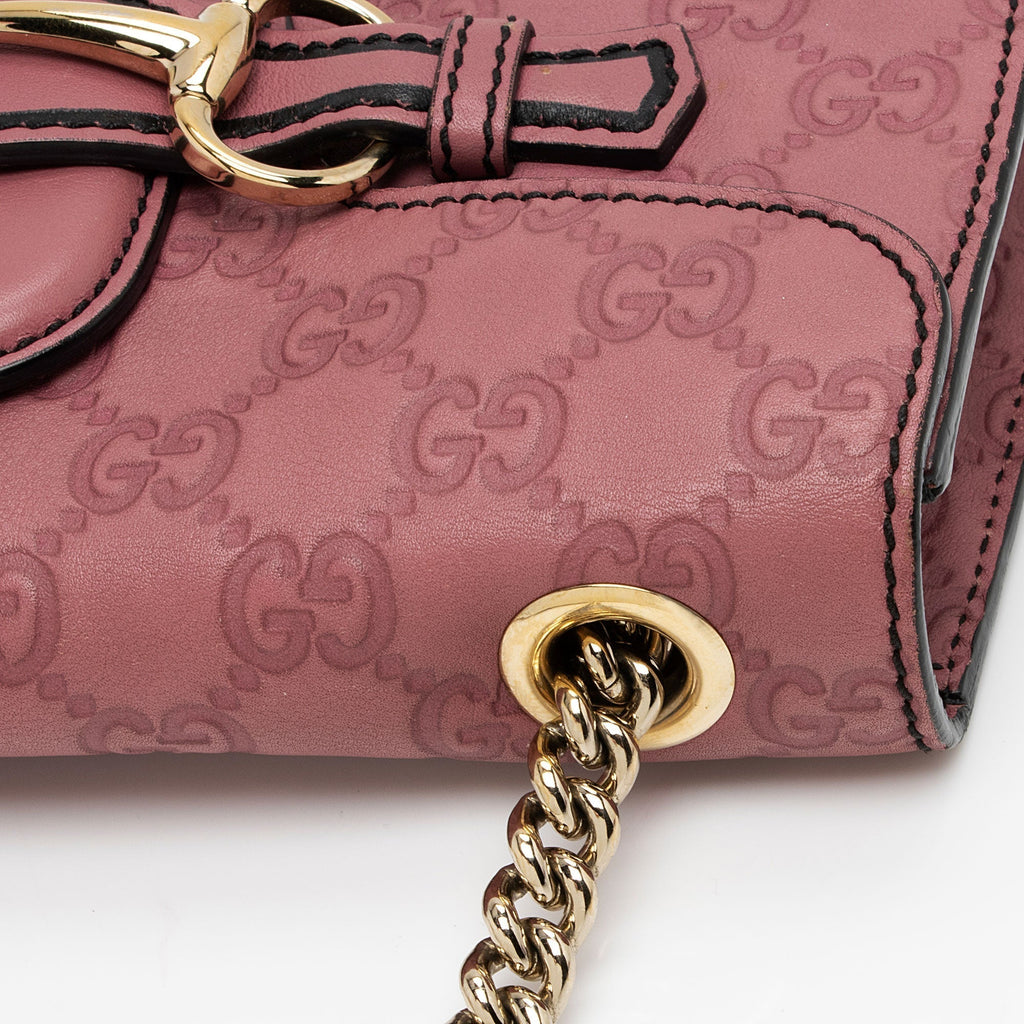 Gucci Guccissima Leather Emily Shoulder Bag (SHF-HfduD6)