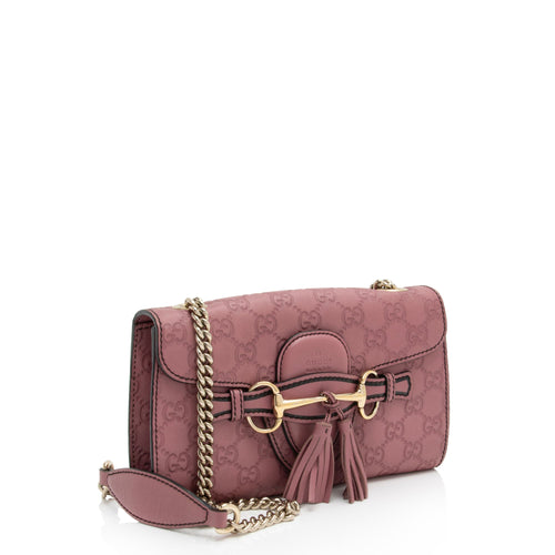 Gucci Guccissima Leather Emily Shoulder Bag (SHF-HfduD6)