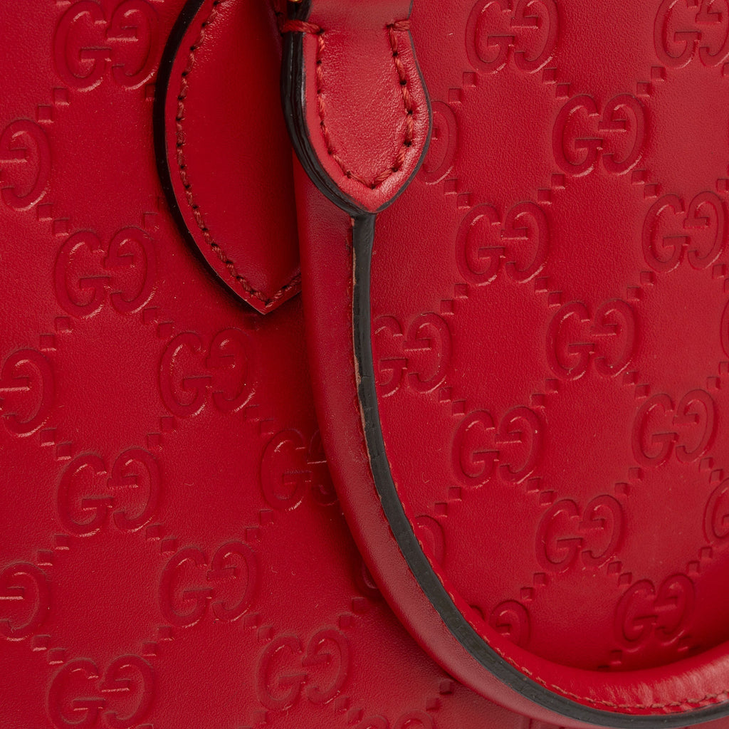 Gucci Guccissima Leather Signature Medium Tote (SHF-nQrElv)