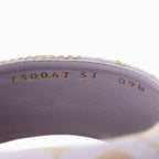 Gucci Jumbo GG Canvas Platform Wedge Slides - Size 7 / 37 (SHF-th537h)
