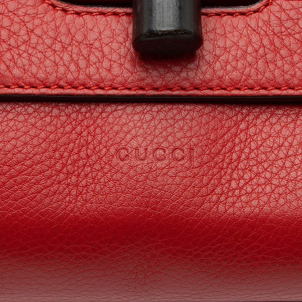 Gucci Leather Bamboo Daily Clutch (SHF-3AXfCb)