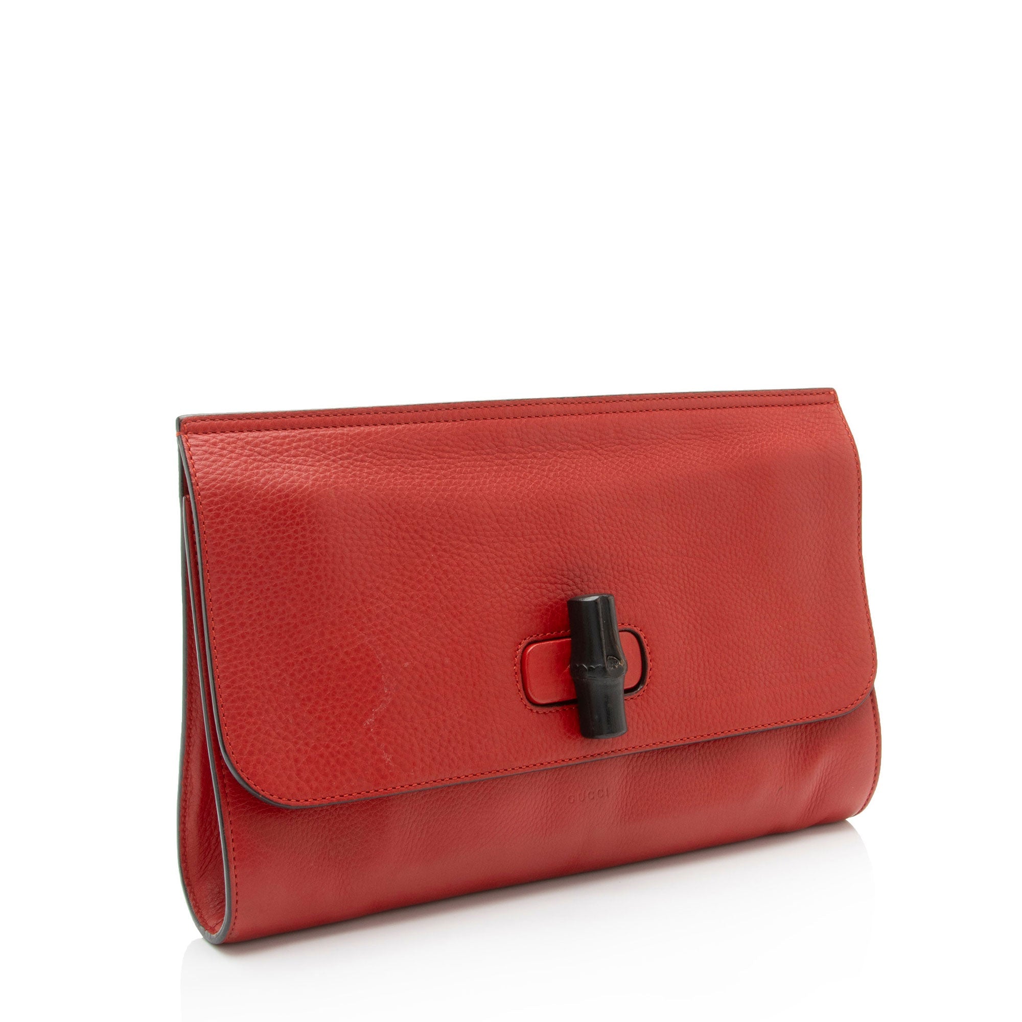 Gucci Leather Bamboo Daily Clutch (SHF-3AXfCb)