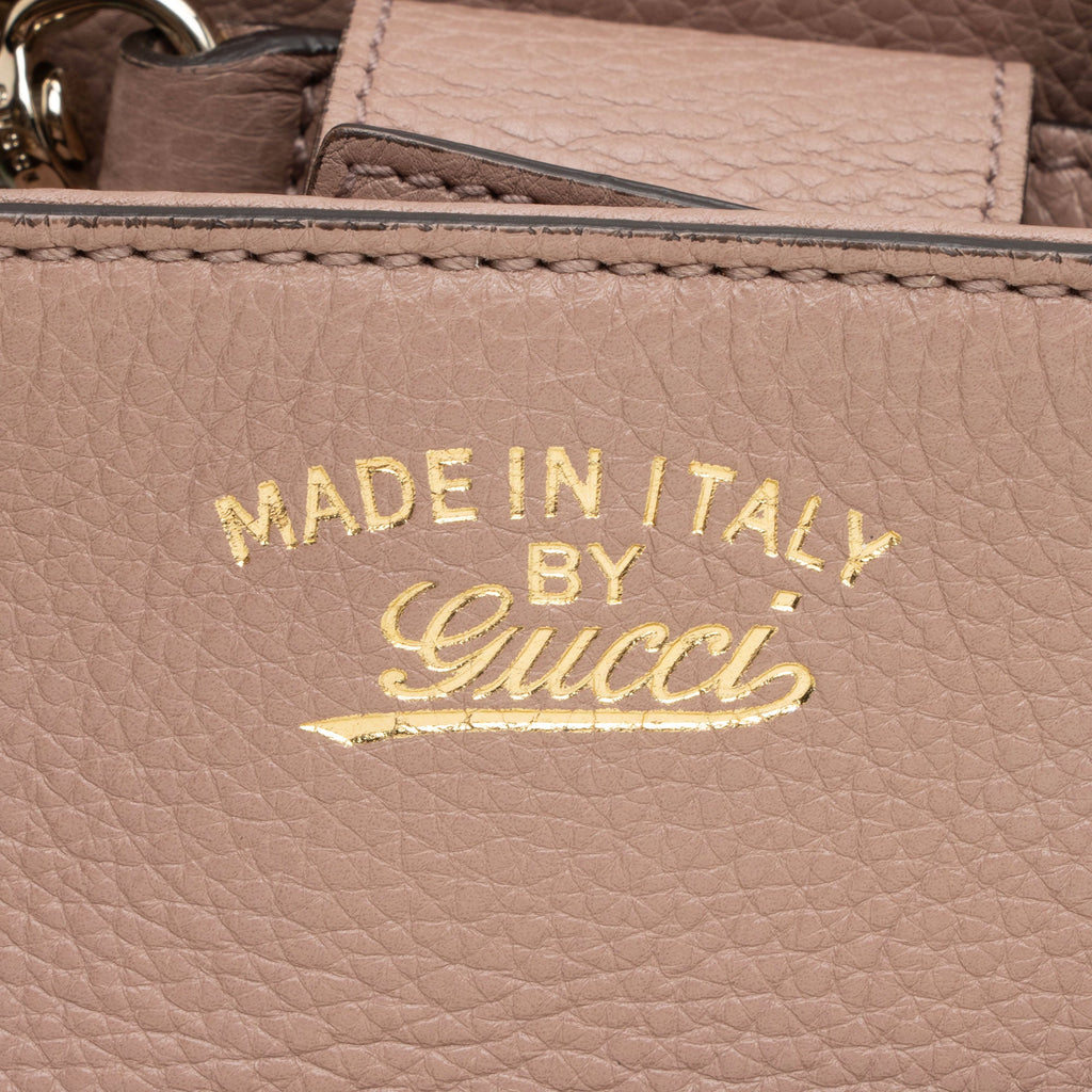 Gucci Leather Bamboo Mini Shopper Tote (SHF-eRoYKz)