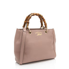 Gucci Leather Bamboo Mini Shopper Tote (SHF-eRoYKz)