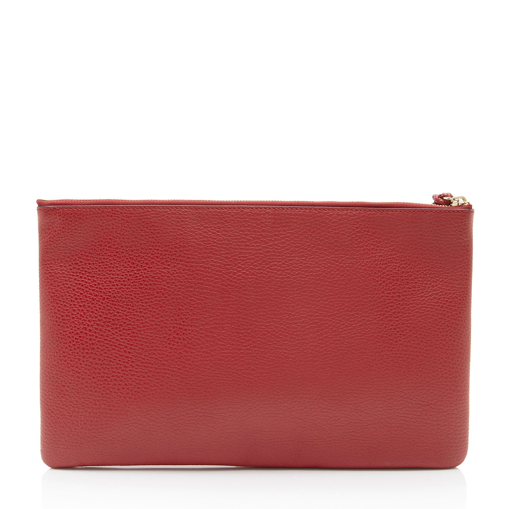 Gucci Leather Bamboo Tassel Zip Clutch (SHF-jOVRgR)
