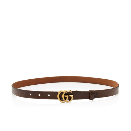 Gucci Leather GG Marmont Slim Belt - Size 32 / 80 (SHF-rJyZqR)
