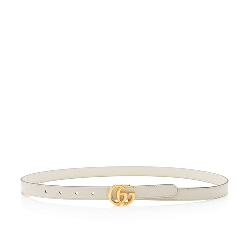 Gucci Leather GG Marmont Slim Belt - Size 38 / 95 (SHF-fUEivE)