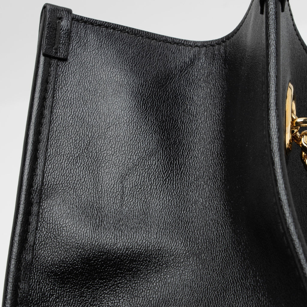 Gucci Leather Horsebit 1955 Chain Large Tote (SHF-LnlXOo)