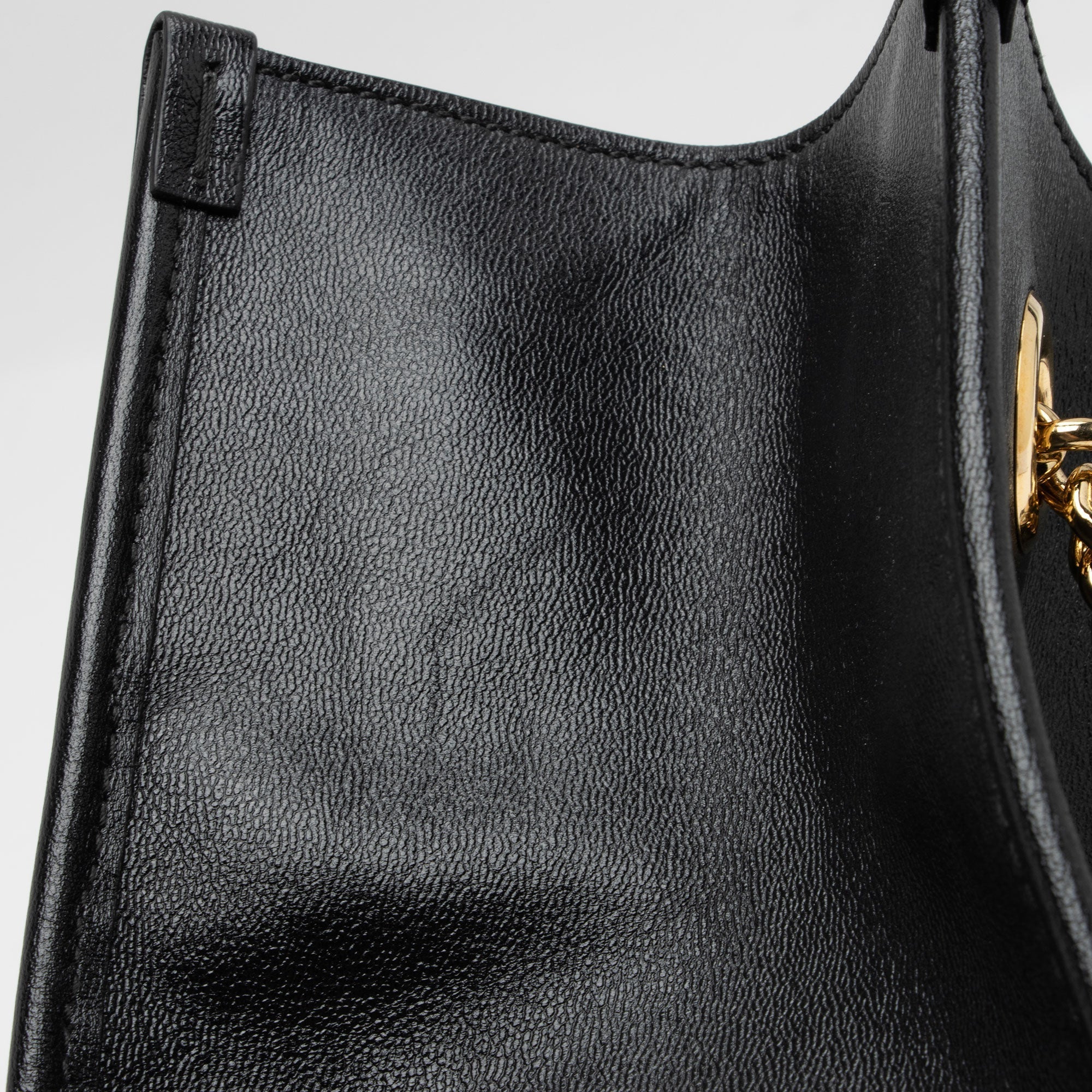 Gucci Leather Horsebit 1955 Chain Large Tote (SHF-LnlXOo)