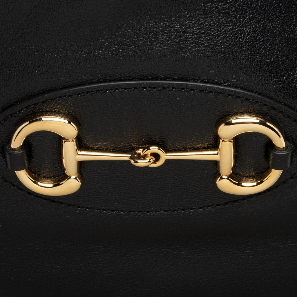 Gucci Leather Horsebit 1955 Chain Large Tote (SHF-LnlXOo)