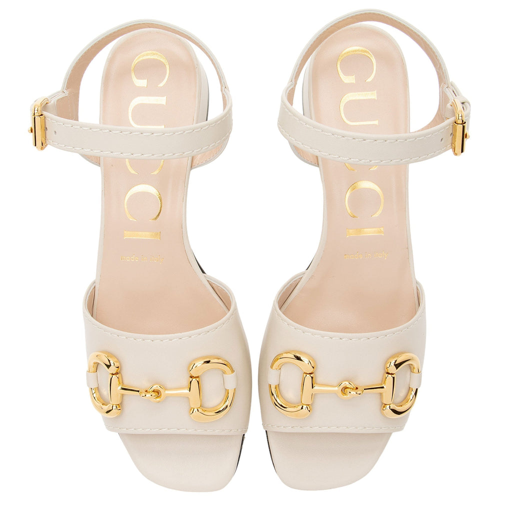 Gucci Leather Horsebit 25mm Sandals - Size 7.5 / 37.5 (SHF-u8CxO8)