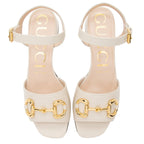 Gucci Leather Horsebit 25mm Sandals - Size 7.5 / 37.5 (SHF-u8CxO8)