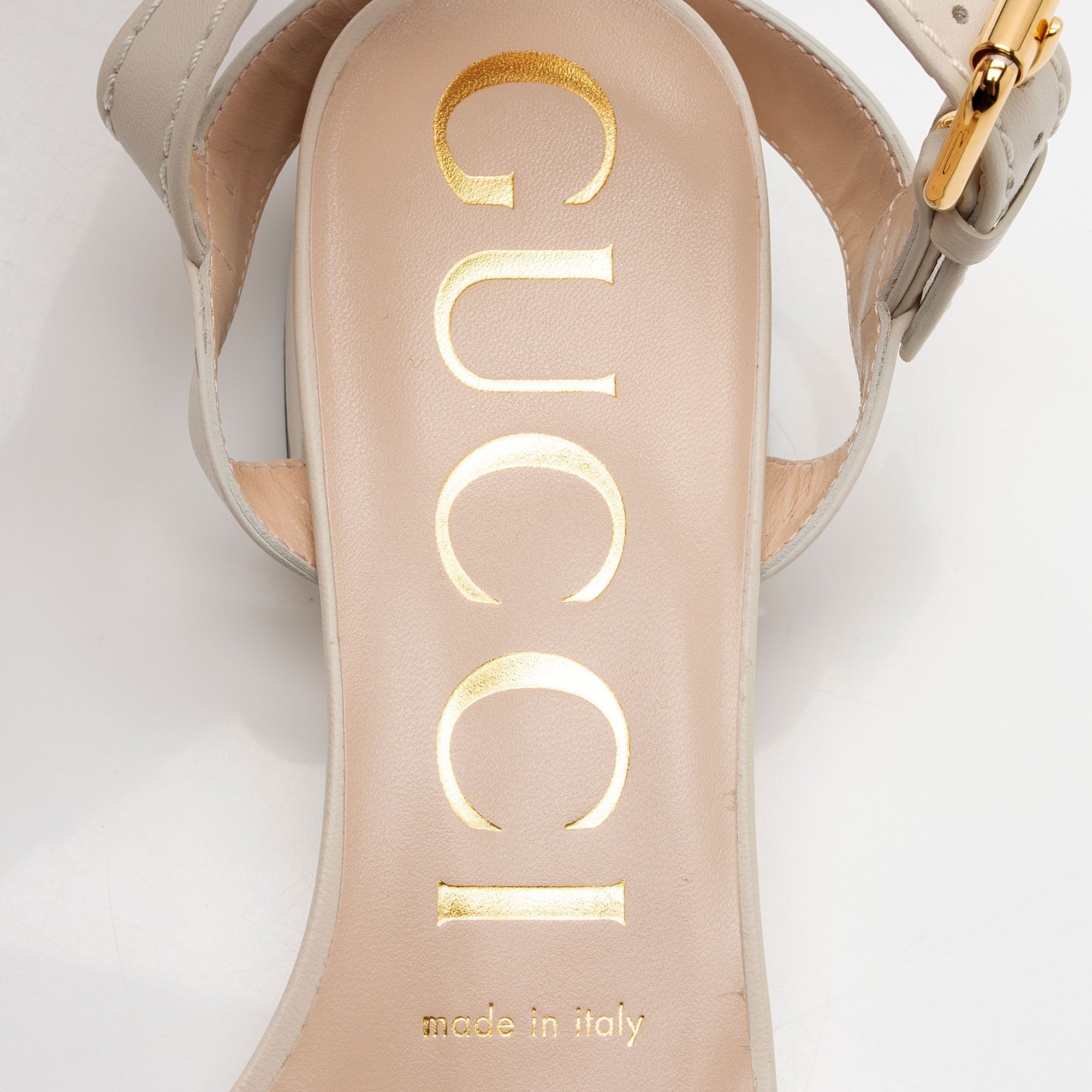 Gucci Leather Horsebit 25mm Sandals - Size 7.5 / 37.5 (SHF-u8CxO8)