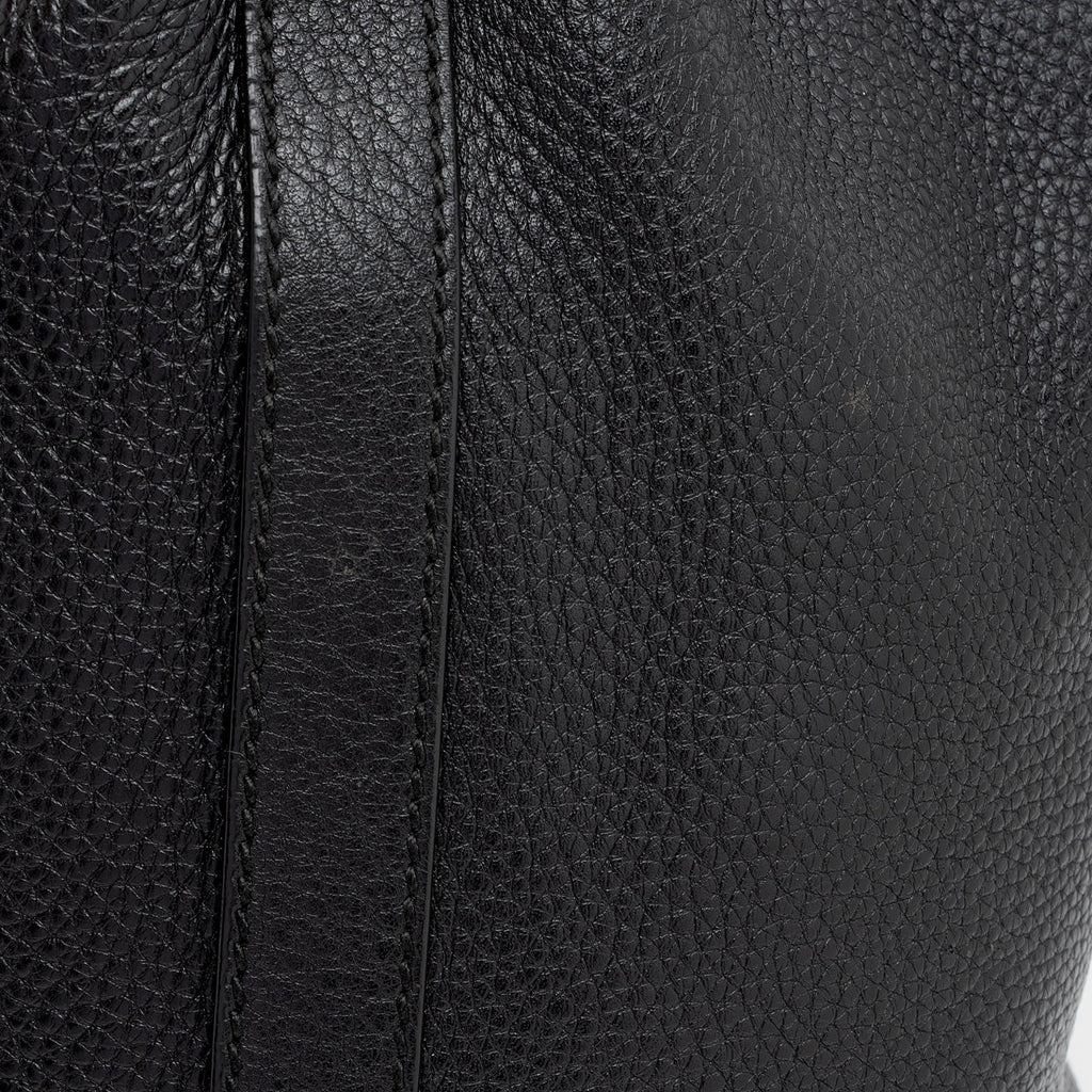 Gucci Leather Miss Bamboo Bucket Bag (SHF-dfu7GZ)