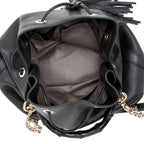 Gucci Leather Miss Bamboo Bucket Bag (SHF-dfu7GZ)