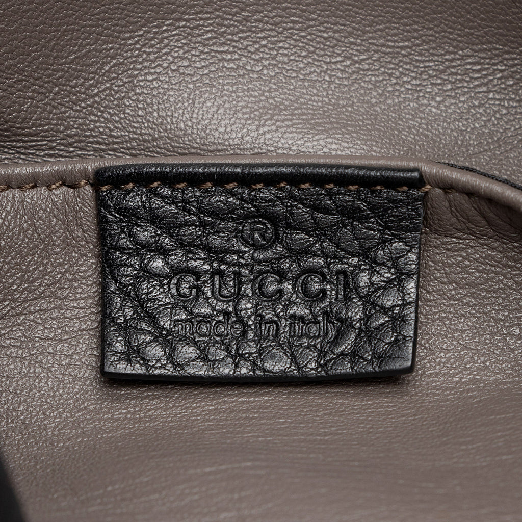 Gucci Leather Miss Bamboo Bucket Bag (SHF-dfu7GZ)