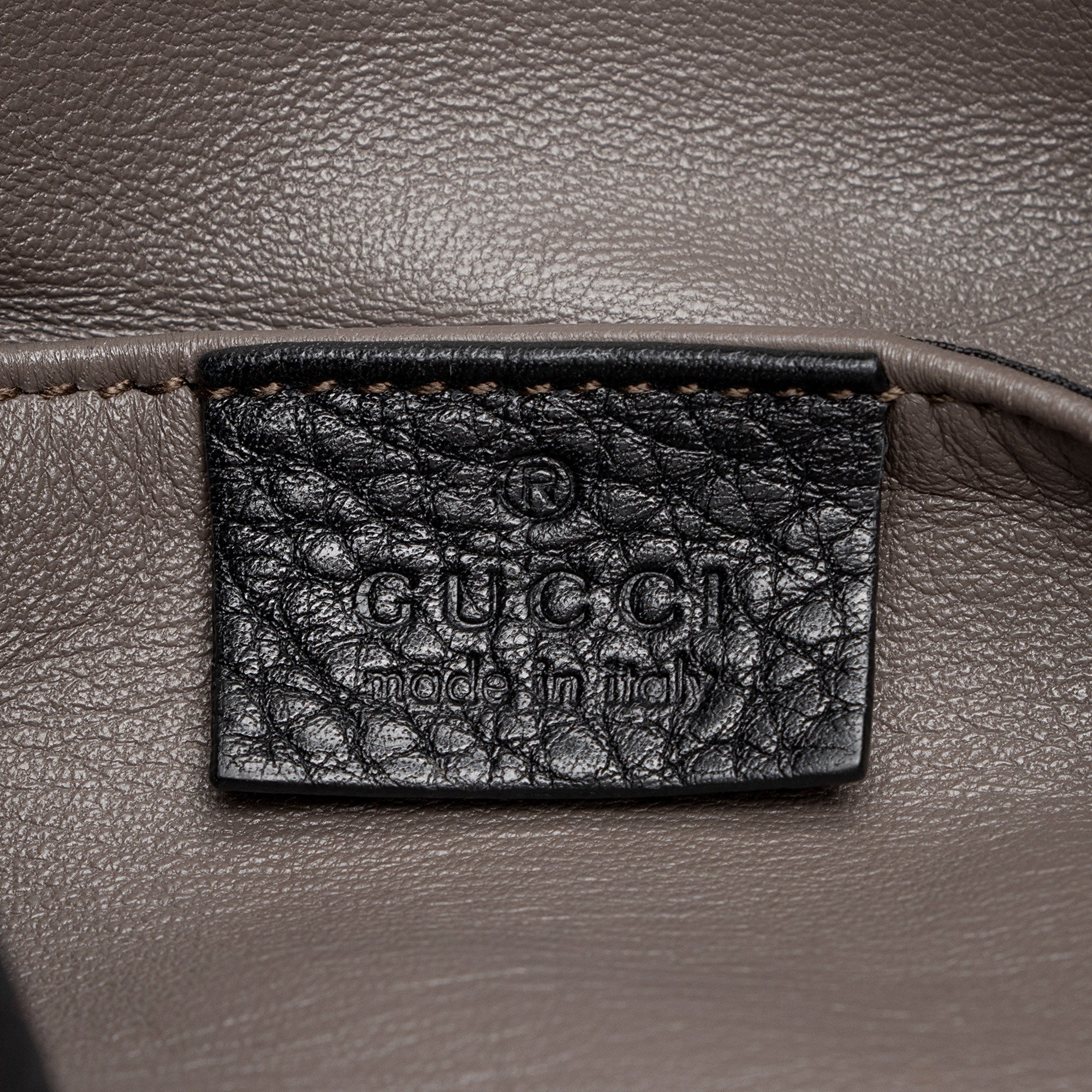 Gucci Leather Miss Bamboo Bucket Bag (SHF-dfu7GZ)