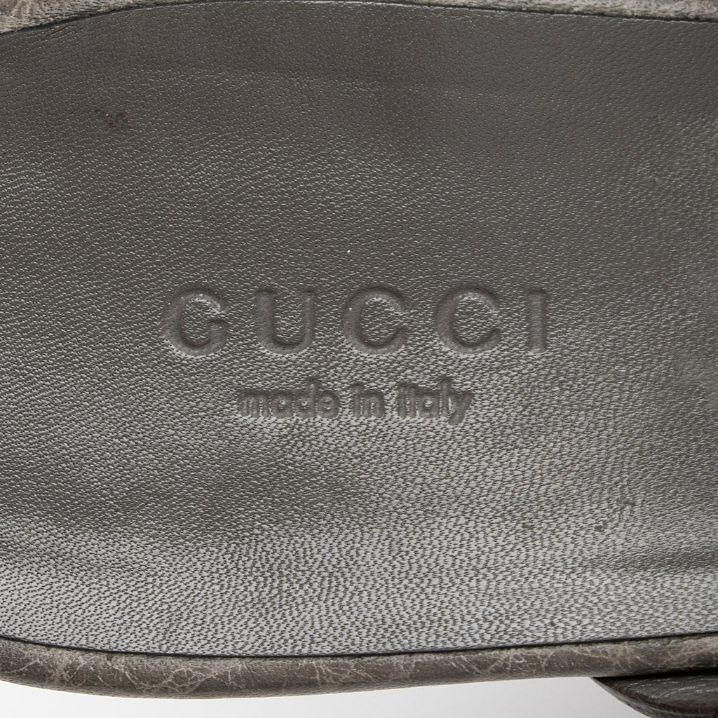 Gucci Leather Old Libeccio Platform Sandals - Size 8 / 38 (SHF-WooTYK)