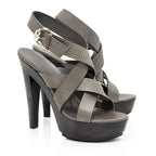 Gucci Leather Old Libeccio Platform Sandals - Size 8 / 38 (SHF-WooTYK)