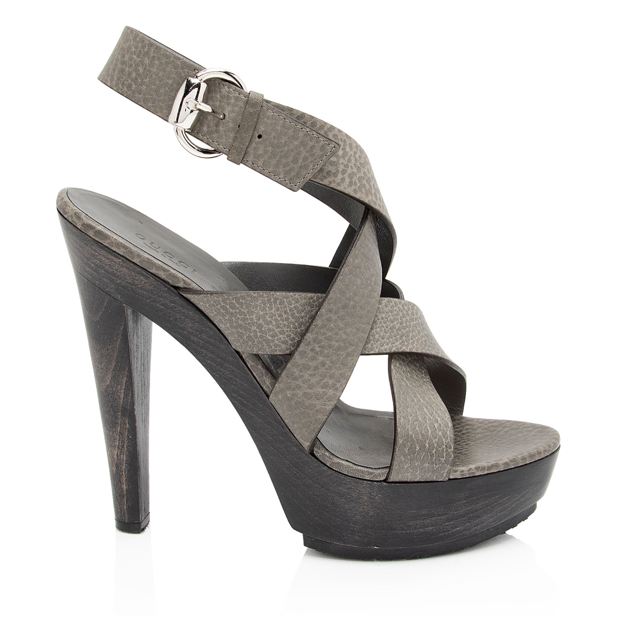 Gucci Leather Old Libeccio Platform Sandals - Size 8 / 38 (SHF-WooTYK)