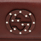 Gucci Leather Studded Soho Continental Wallet (SHF-6ezDwc)