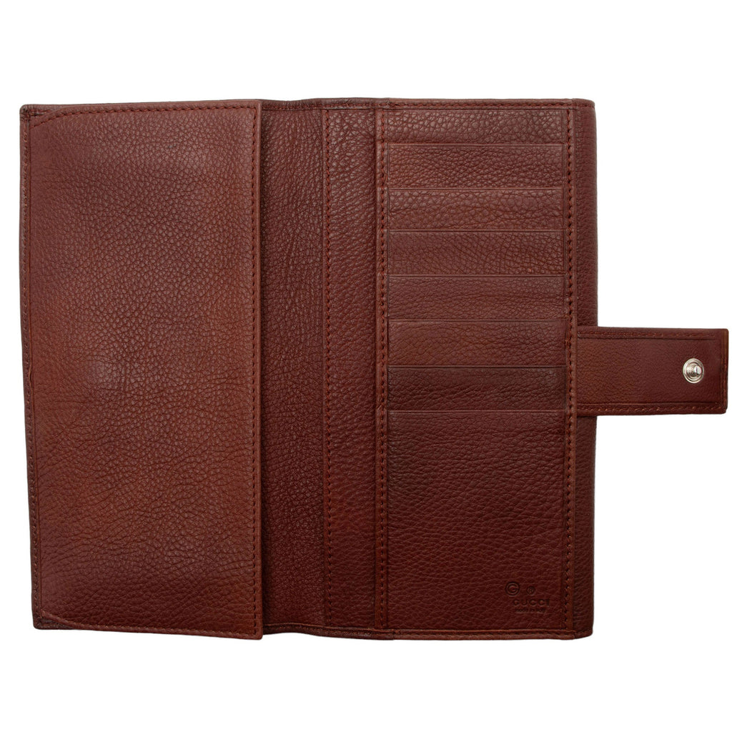 Gucci Leather Studded Soho Continental Wallet (SHF-6ezDwc)