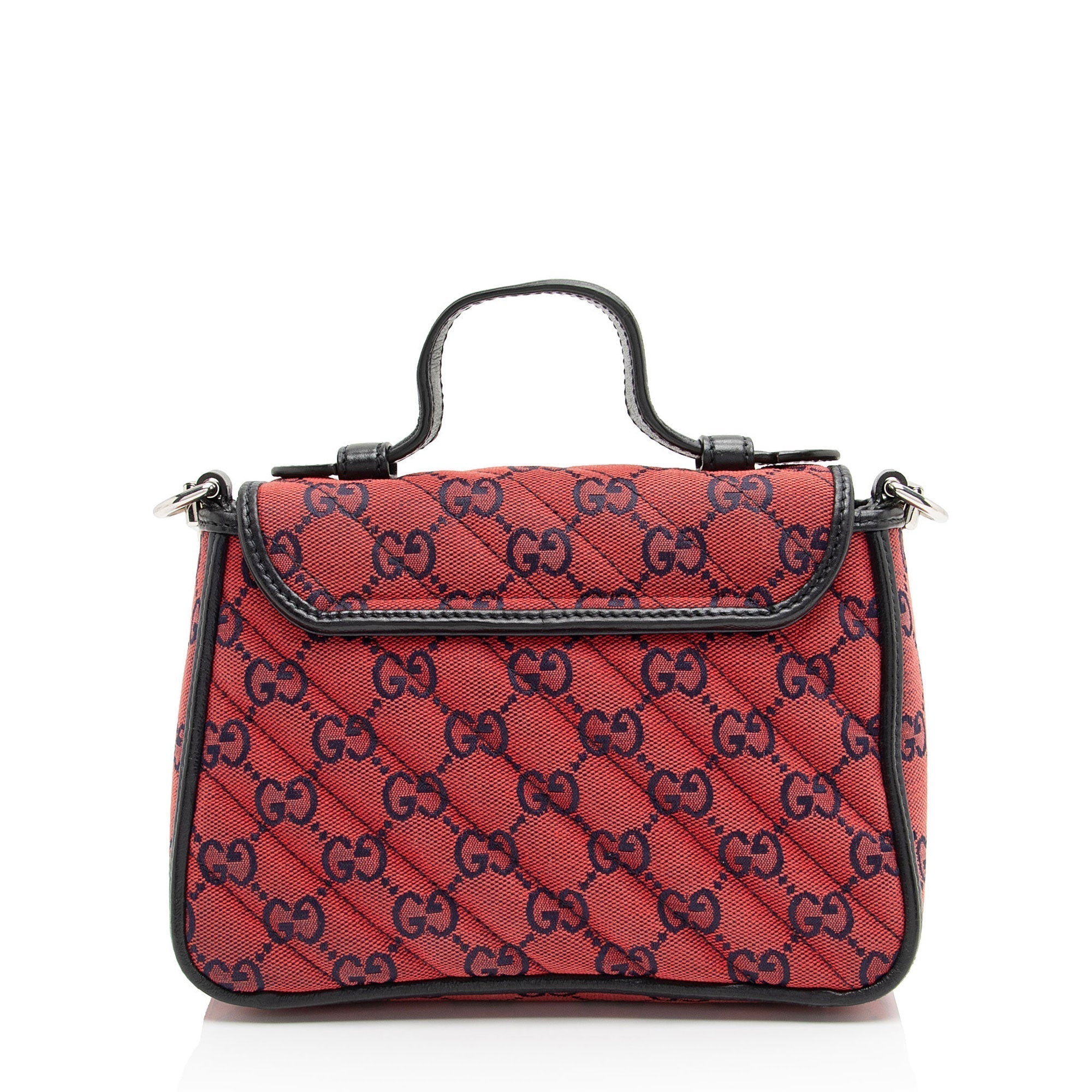 Gucci GG Canvas GG Marmont Mini Top Handle (SHF-RO5Dgn)
