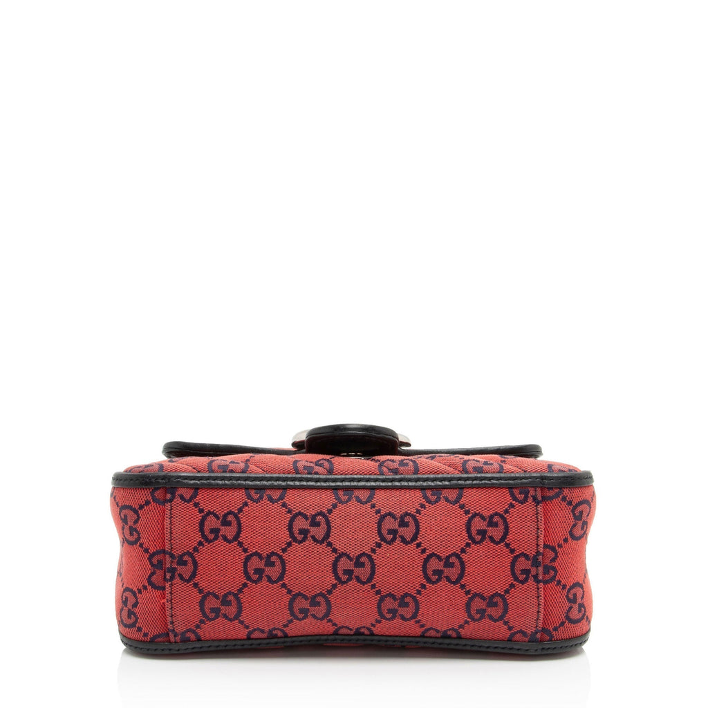 Gucci GG Canvas GG Marmont Mini Top Handle (SHF-RO5Dgn)