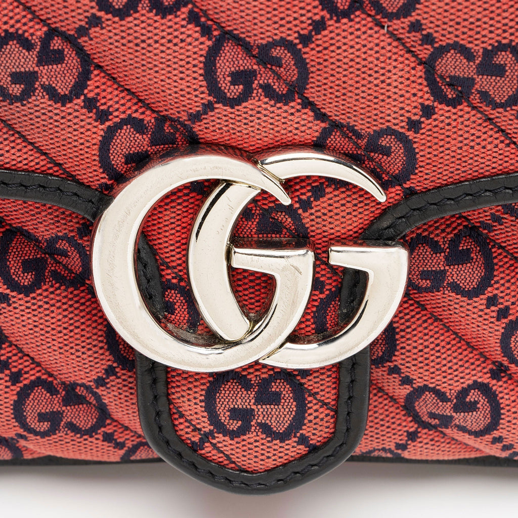 Gucci GG Canvas GG Marmont Mini Top Handle (SHF-RO5Dgn)