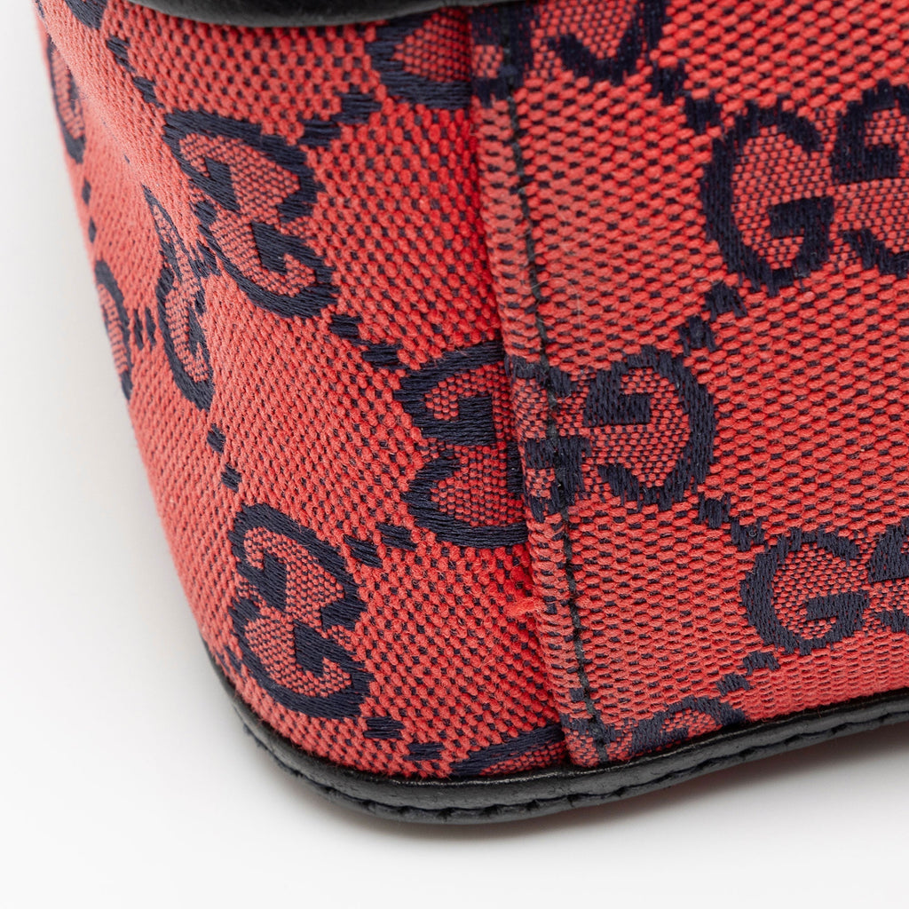 Gucci GG Canvas GG Marmont Mini Top Handle (SHF-RO5Dgn)