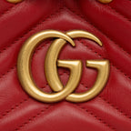 Gucci Matelasse Leather GG Marmont Bucket Bag (SHF-aEqM68)
