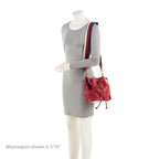 Gucci Matelasse Leather GG Marmont Bucket Bag (SHF-aEqM68)