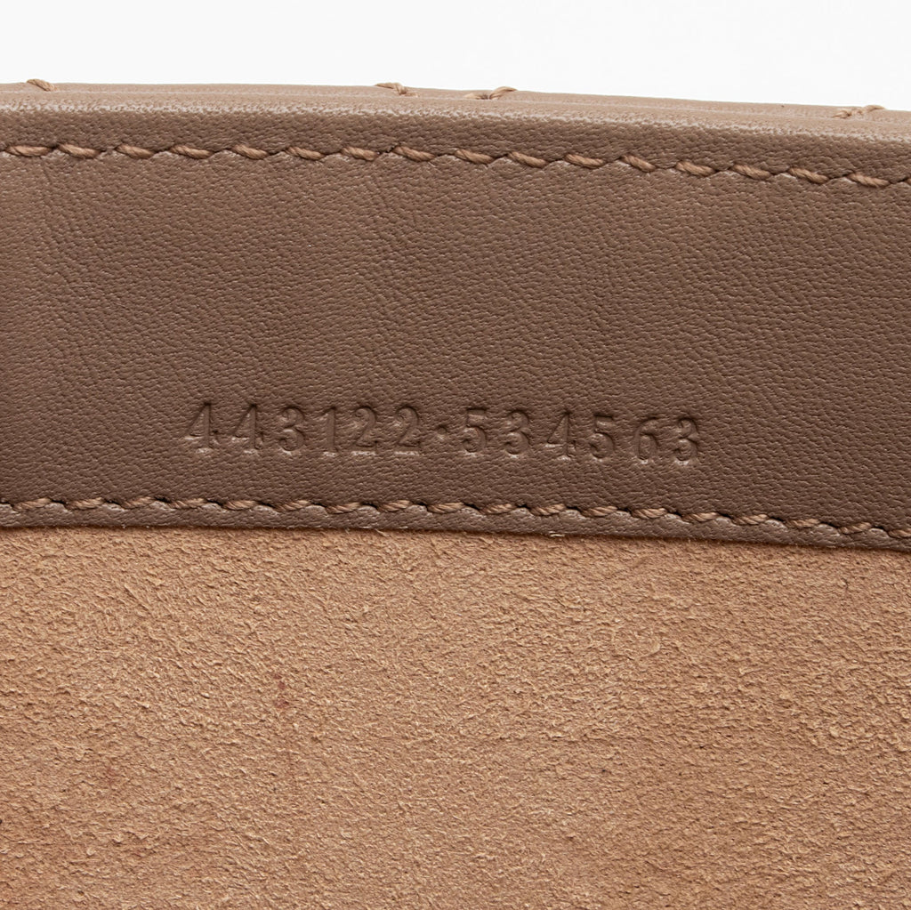 Gucci Matelasse Leather GG Marmont Flap Mini Wallet Bag (SHF-L9tXYx)