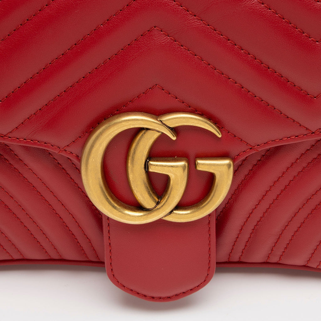 Gucci Matelasse Leather GG Marmont Small Flap Bag (SHF-bWHrUc)