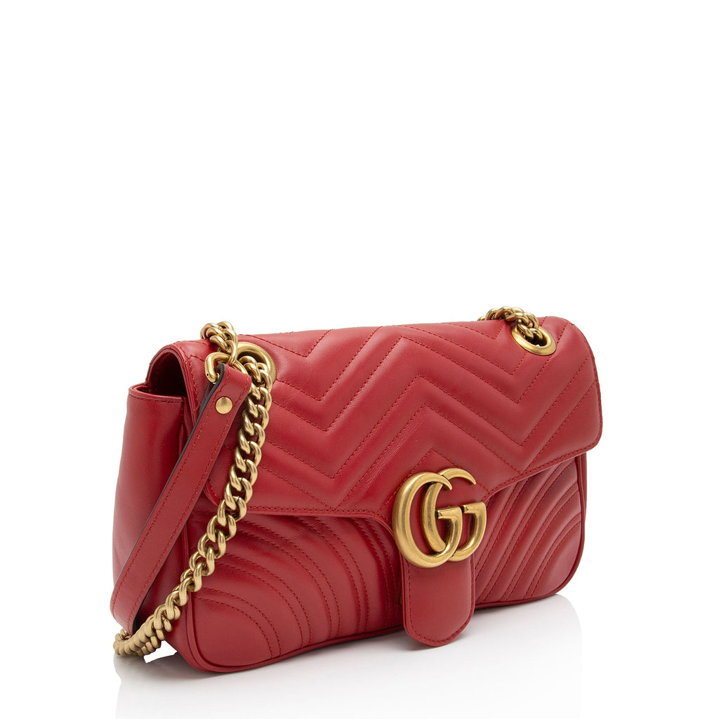 Gucci Matelasse Leather GG Marmont Small Flap Bag (SHF-bWHrUc)