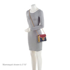 Gucci Matelasse Leather Torchon GG Marmont Mini Chain Bag (SHF-9uADNd)