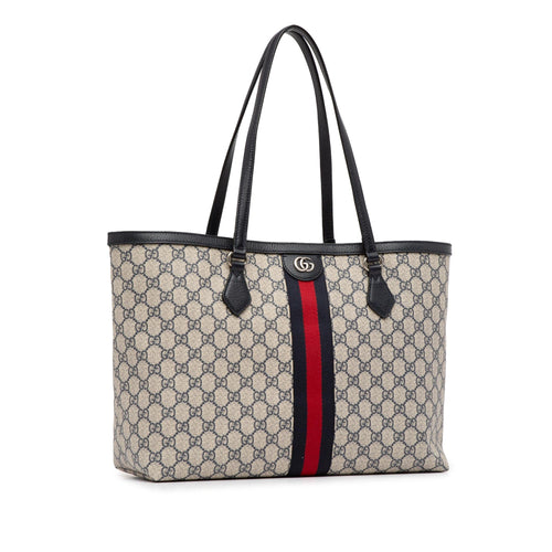 Gucci Medium GG Supreme Ophidia Tote (SHG-j9t1ZS)