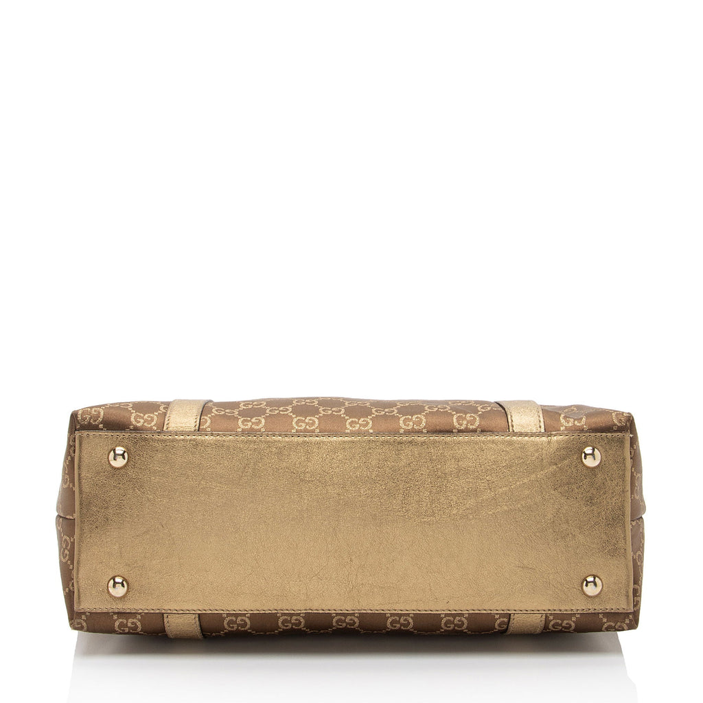 Gucci Metallic GG Canvas Abbey Medium Tote (SHF-fEFerC)